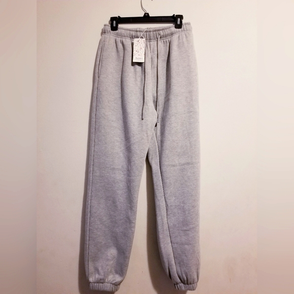 Automet Light Grey Joggers With Draw String Sweat Pants Women Size S. NWT - Picture 1 of 14